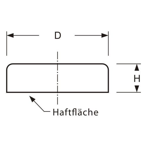 Flachgreifer Hartferrit 20 mm