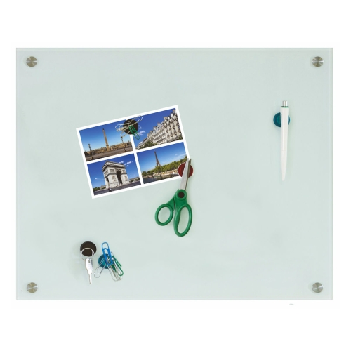 Starker Organisationsmagnet Neodym, Glasboardmagnet 25 x 6 mm, Kunststoffgehäuse, beidseitig magnetisch, transparent